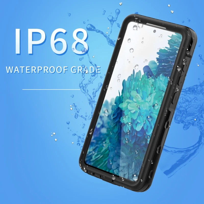 

IP68 Waterproof Phone Case Dustproof Shockproof Anti Fingerprint Duty Rugged Phone Case for Samsung Galaxy A52 Case