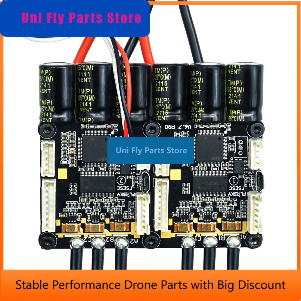SkyDEl4-12S Electric Speed Controller FLIPSKY Dual Mini FSESC6.7 PRO 140A With Aluminum Anodized Heat Sink For Electric Skateboa