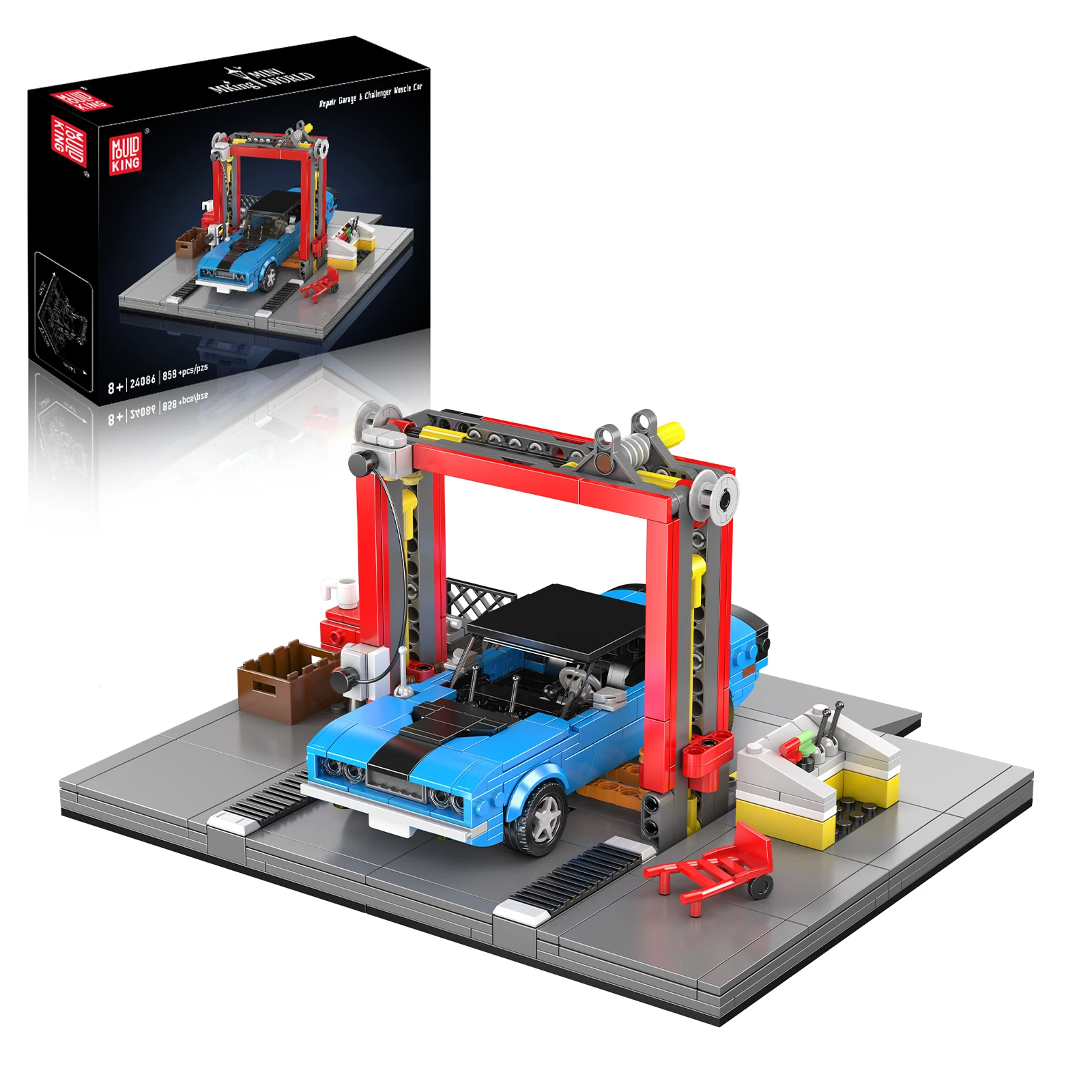 

Конструктор MOULD KING 24086: Мастерская по ремонту Muscle Car, 858 деталей, набор для сборки из мелких блоков для взрослых и подростков
