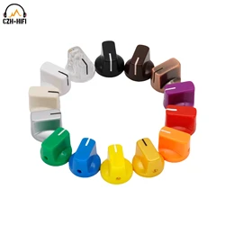 10pcs Plastic Set Potentiometer Knob Aluminum Guitar Knob 19*14.6MM 6.35MM Shaft Hole Dia Stomp Box Overdive DJ Mixer