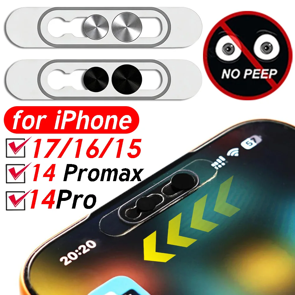 Webcam Lens Cover for IPhone 17/16/15/14 Pro Max Dual - Slid