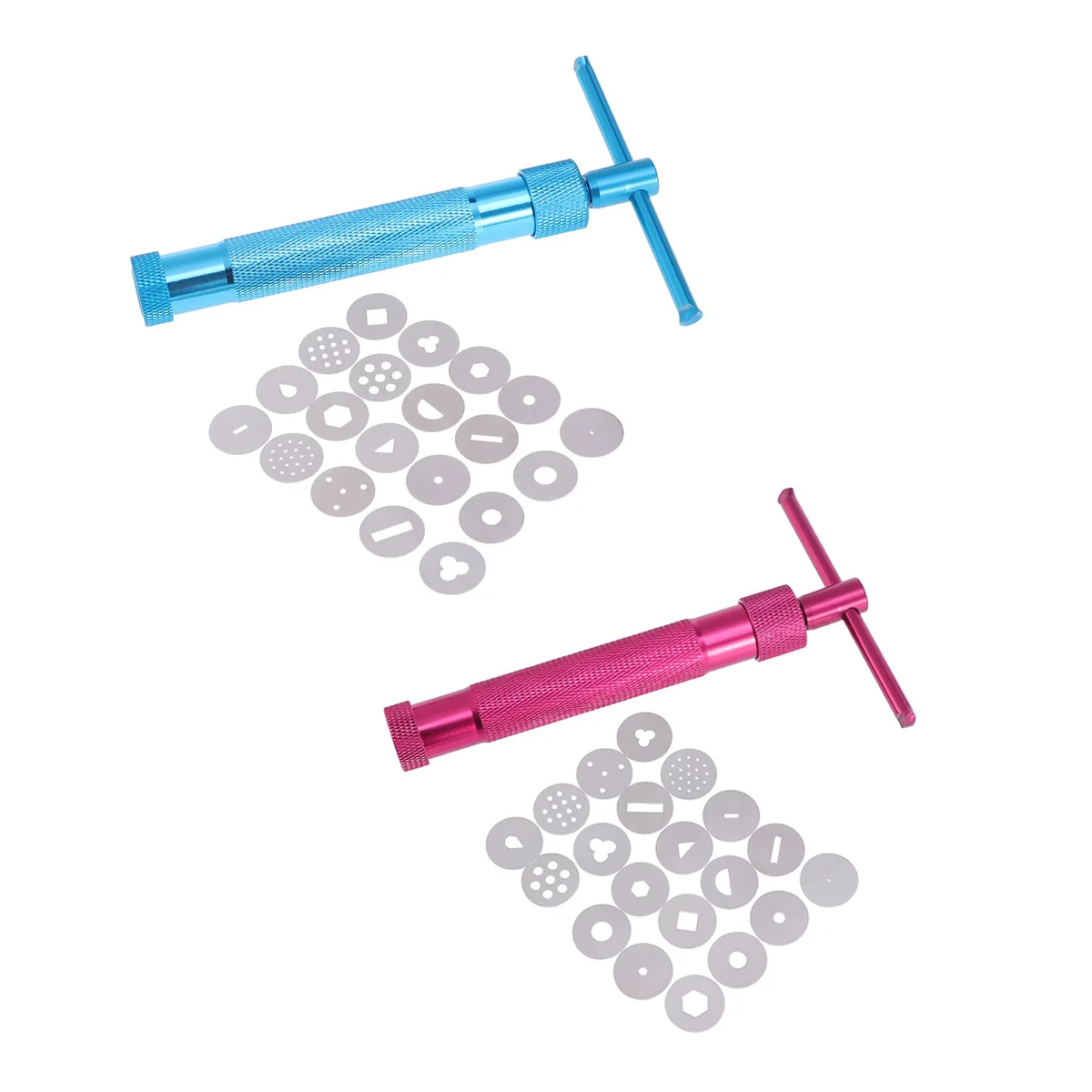 

Clay Extruder Tool 20 Stainless Discs for Polymer Ceramic Clay Pastry Mud Squeezer Aluminum Toy Noodles Mold Crafts Projects