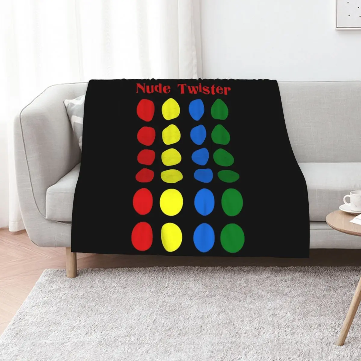 Naked Twister Parody Bedspread Throw Blanket Plaid on the sofa Softest Thins Fashion Sofas for babies Retros Blankets