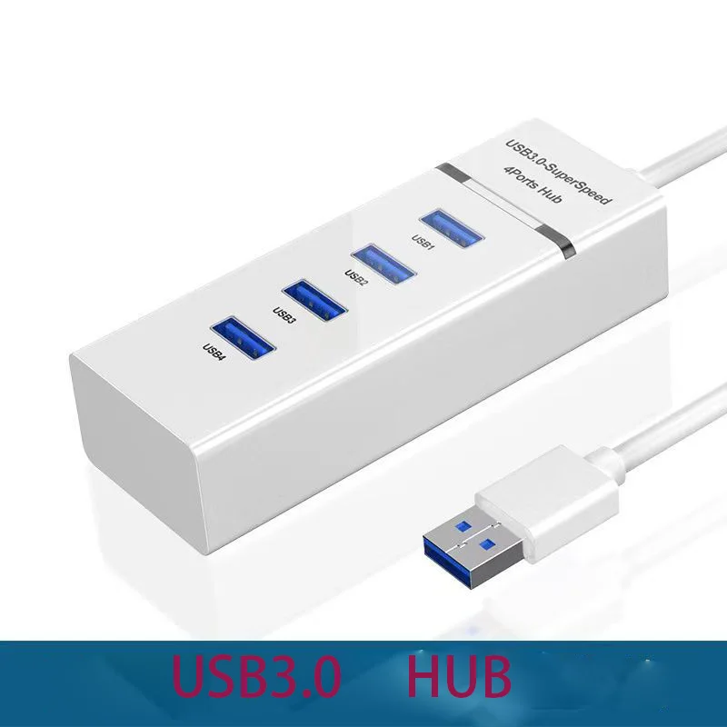 USB Hub 4 Port USB Hub Extender 2.0 3.0 Fast Speed Splitter Adapter Power 4 In 1 Docking Station USB Cable Computer PC