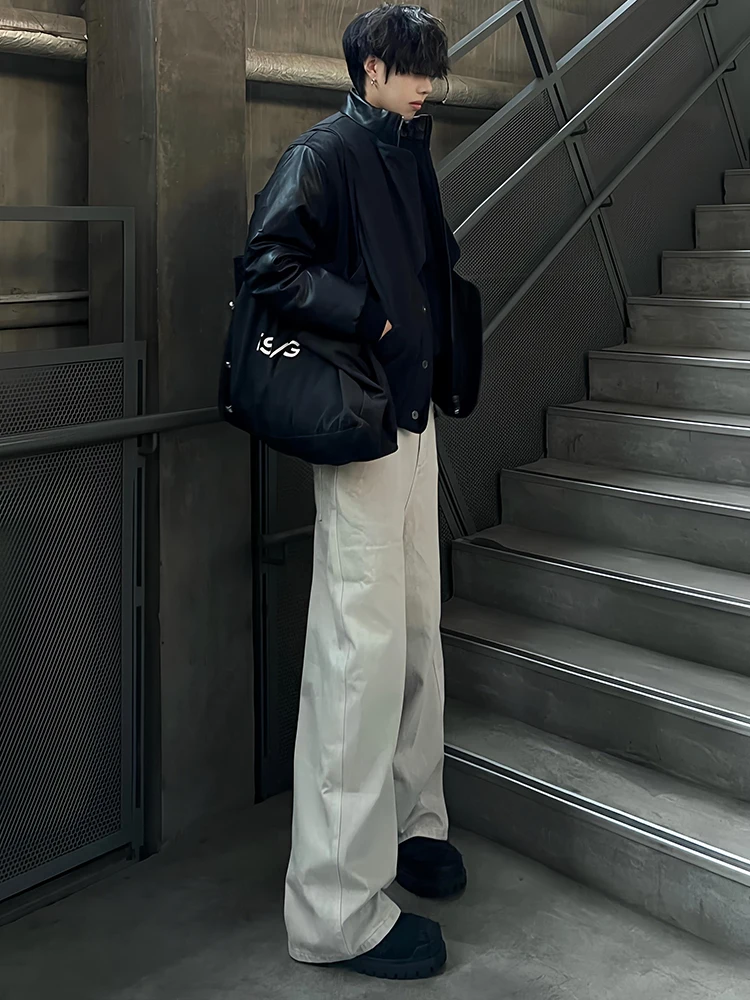 

Мужские джинсы Cleanfit белые прямые, стрейч, из хлопка, с эффектом похудения, буткат, средняя посадка, длинные брюки