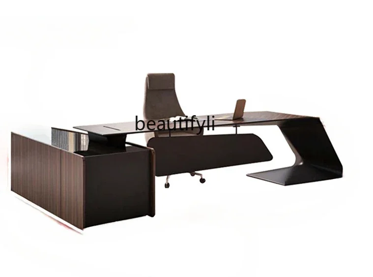 

Boss Office Desk for Boss Simple Modern High-End Fashion Executive Desk Manager Office Elegant Boss Office Table