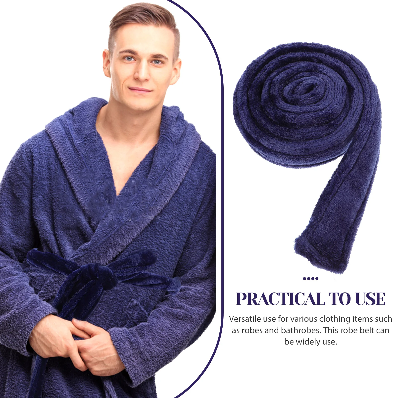 Flannel Bathrobe Belt For Robe Replacement Thick Soft Waist Strap Unisex Spa Party Sleepwear Accessory