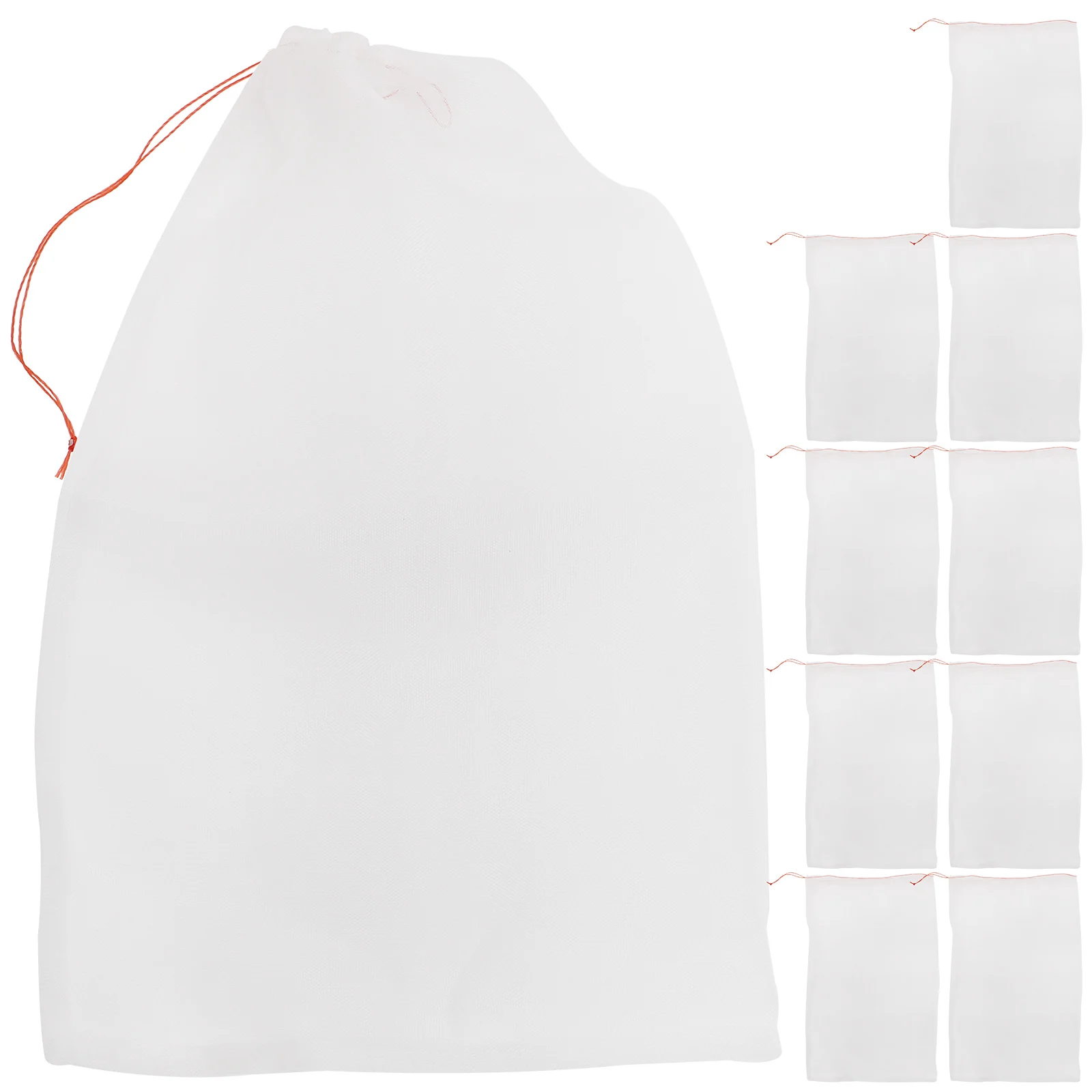 

10 Pcs Filter Bag Media Nylon Activated Carbon Drawstring Aquarium Pond Garden Bio Balls Ceramic Remover Mesh Heavy Reusable