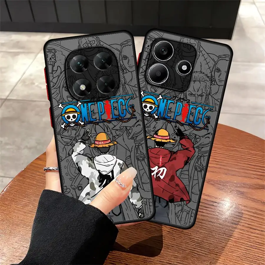 

One Piece Luffs Soft shell Phone Case for Xiaomi Redmi Note 11S 7 10S 9S 13 14 12 Pro Plus 8 9 10 11 Pro 8T 12s