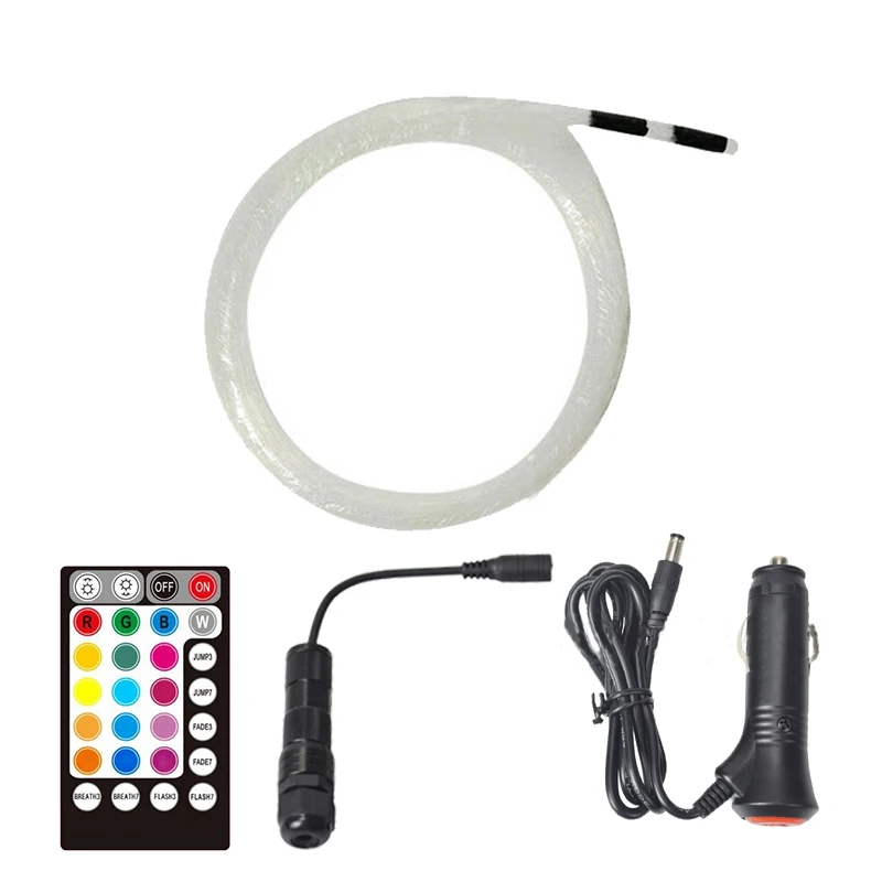 Kit plafoniere RGBW tetto stella luce Bluetooth App controllo musicale auto cielo stellato lampada da soffitto scintillio fibra ottica stella DC 12V