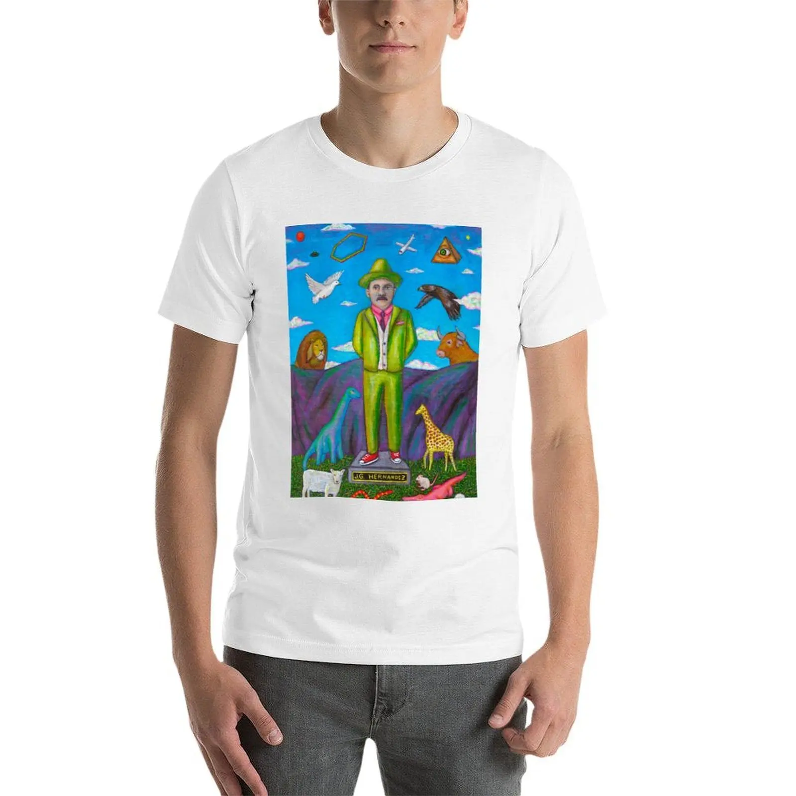 سانت خوسيه جريجوريو هيرنانيز تي شيرت رجل تي شيرت للرجال عادية تي شيرت للرجل حزمة القطن تي شيرت