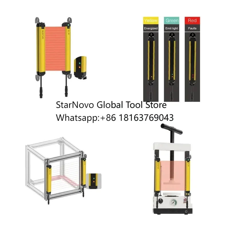 2026 Hot！ Safety Protection Infared Light Fence Type 4 Safety Light Curtain Mechanical Sensor Industrial PLe Fence Sensor