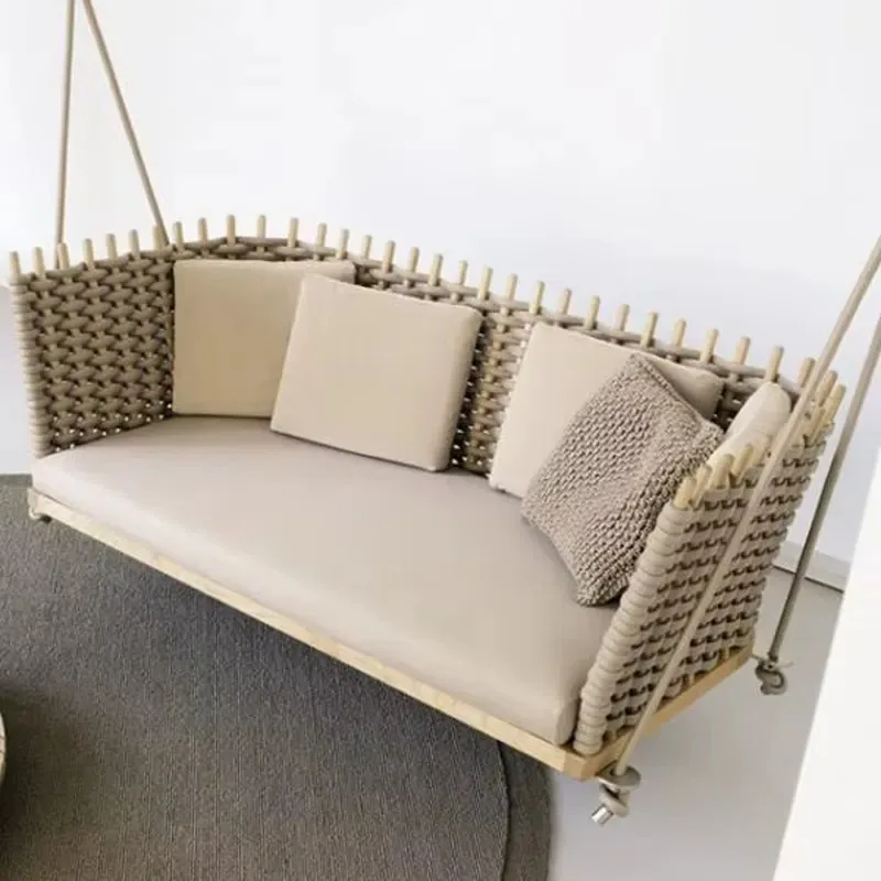 Personalized Custom Fabric Hanging Segmented Wooden Sofa