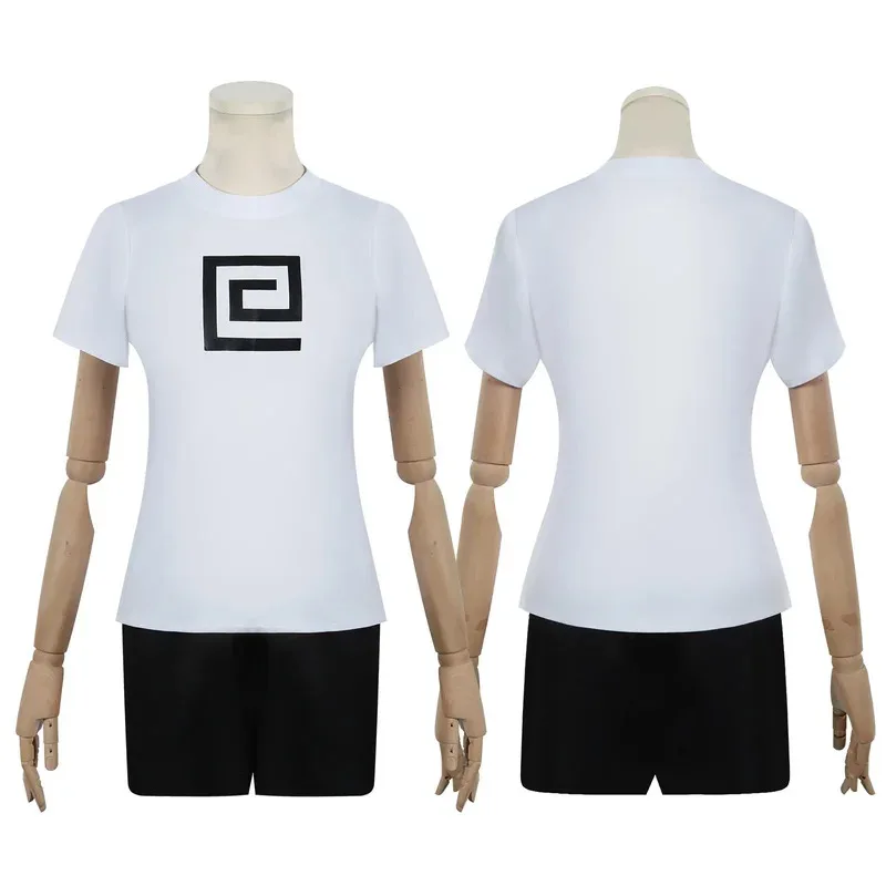 

Lu Shaotang Cosplay Costume Wig Anime Sakamoto Dias Lu Xiaotang Pink Jacket Shorts T-shirt Headwear Halloween Party