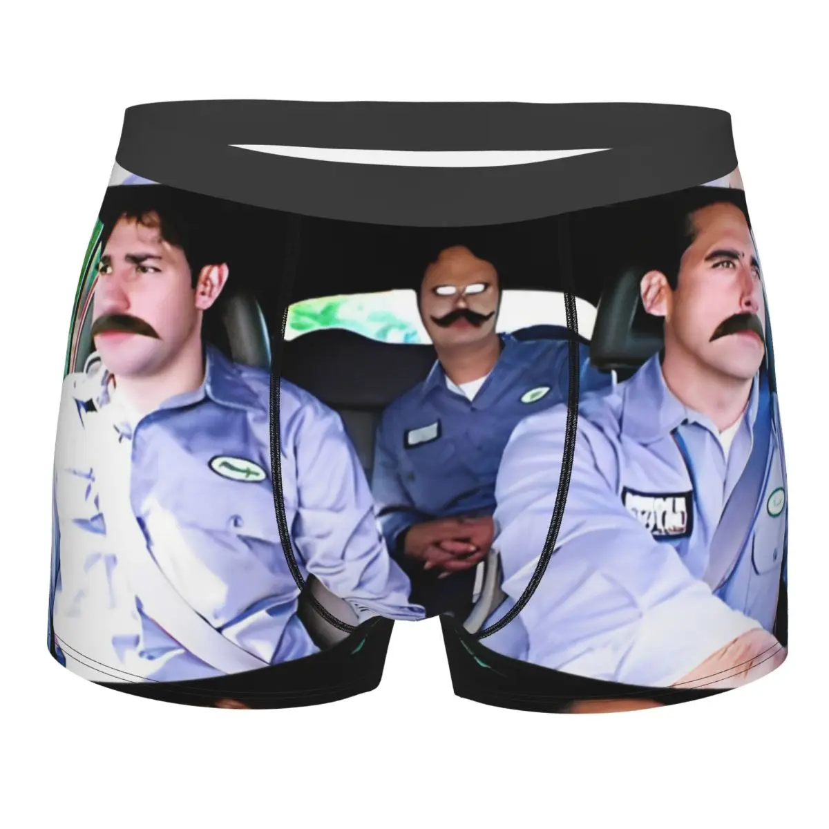 Men Jim Dwight Michael As Warehouse Workers The Office Underwear Boxer Briefs Shorts Panties Male Polyester Underpants Plus Size