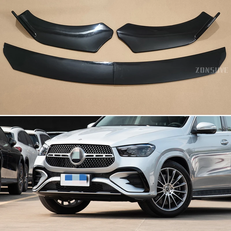 

For Mercedes Benz CLE Class 2009--2024 Year Front Bumper Lip Splitter Spoiler Body Kit Accessories Universal 4pcs