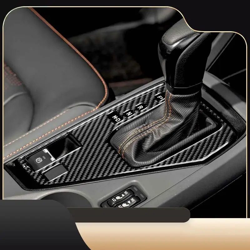 

A13Z-для Subaru Crosstrek 2022-2024 LHD из мягкого углеродного волокна, центральная консоль автомобиля, панель переключения передач, накладка, аксессуары (черный)