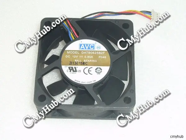 

Для AVC DATB0625B2F P046 DC12V 0.90A 6025 6 см 60 мм 60x60x25 мм 4-контактный охлаждающий вентилятор DATB0625B2F P046