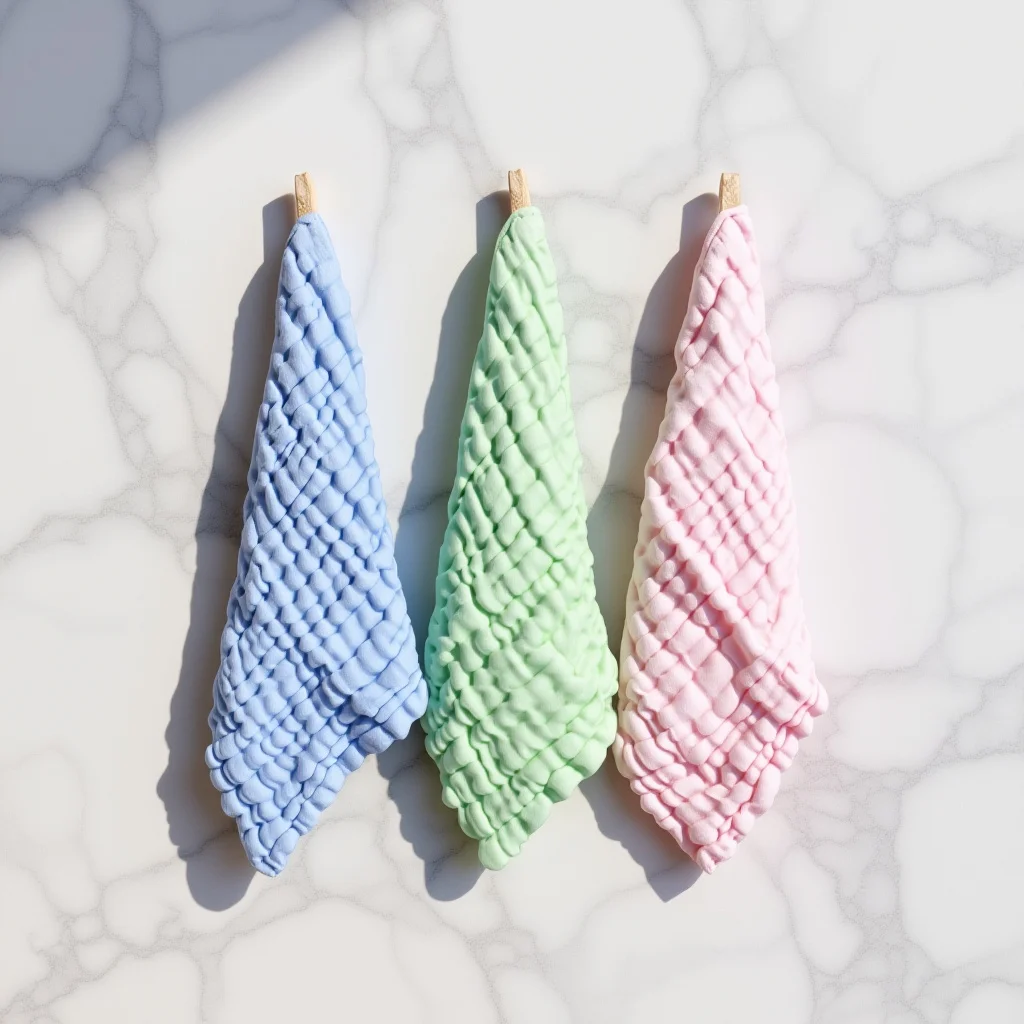 3 قطعة غسل الوجه الطفل منشفة صغيرة عالية الجودة القطن الاطفال منديل امتصاص الماء اللعاب ممسحة لعاب الأطفال الصغار للجنسين #6