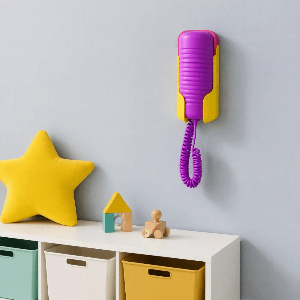 Anti-Drop Wall Mount Bracket Universal Fit Anti-Slip Landline Phone Holder Wall Hanging Fixed Base Telephone Hanging Stand