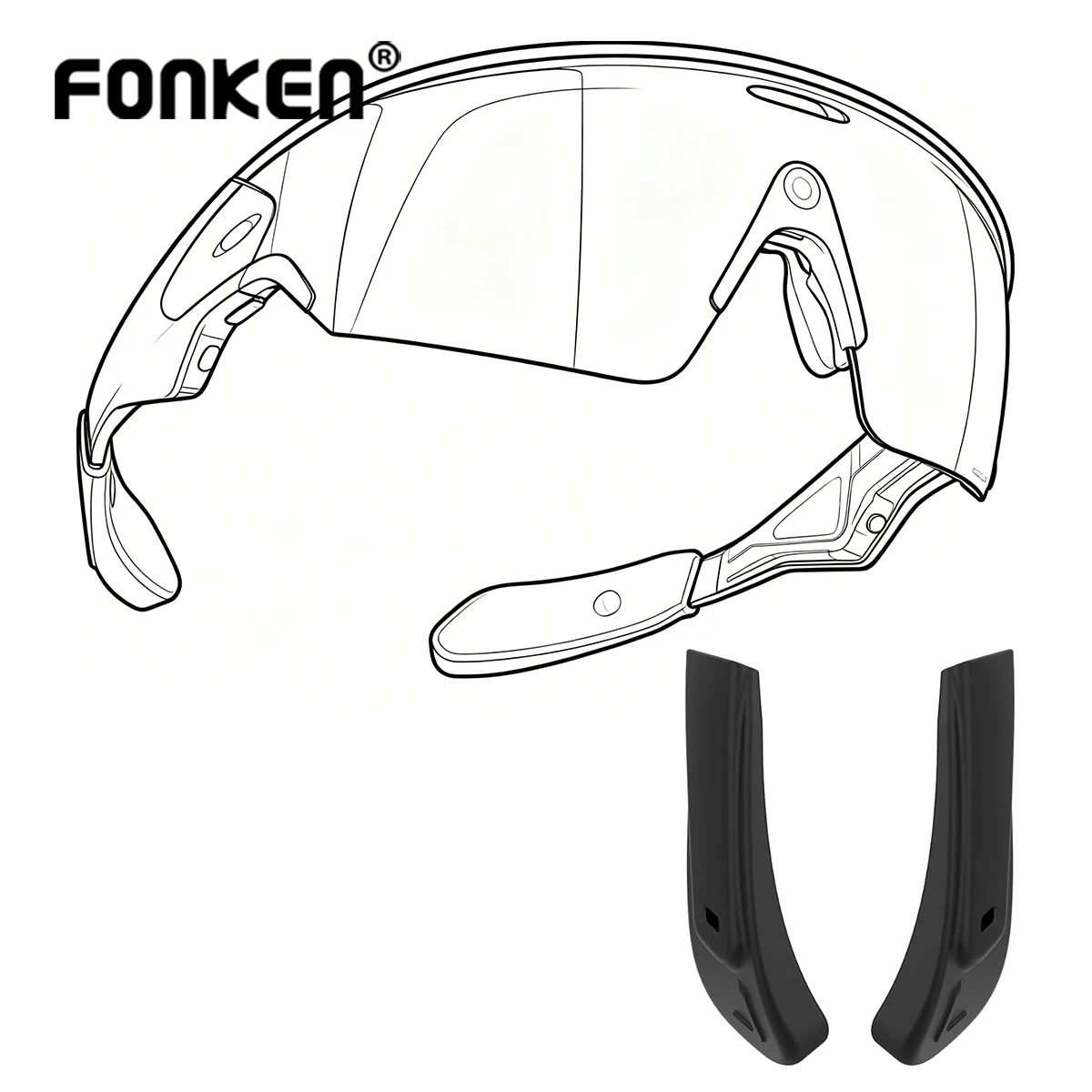 Anti-Slip Anti-Sweat Eye Glasses Ear Grippers For Oakley Meta Vanguard Smart Glasses Accessories Silicone Eyeglass Ear Grip