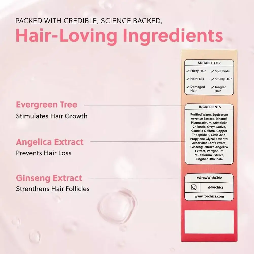 Advanced Hair Growth Oil Spray Non-Greasy Hormone-Free Formula for Thicker Hair Natural Damage Repair Scalp Treatment