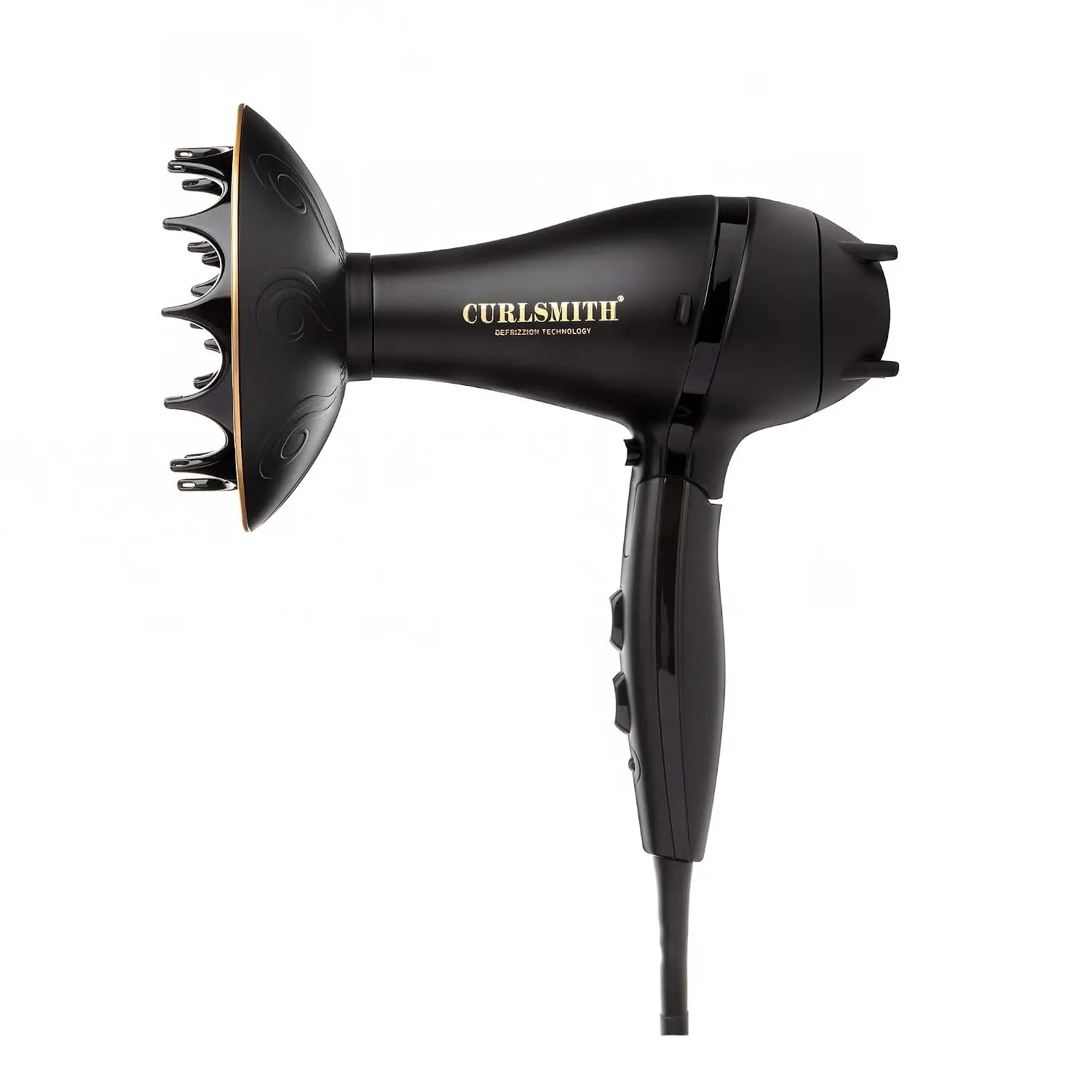 Portable Travel Hair Dryer for Curly Hair, Frizz-Reducing Blow Dryer for On-the-Go Styling