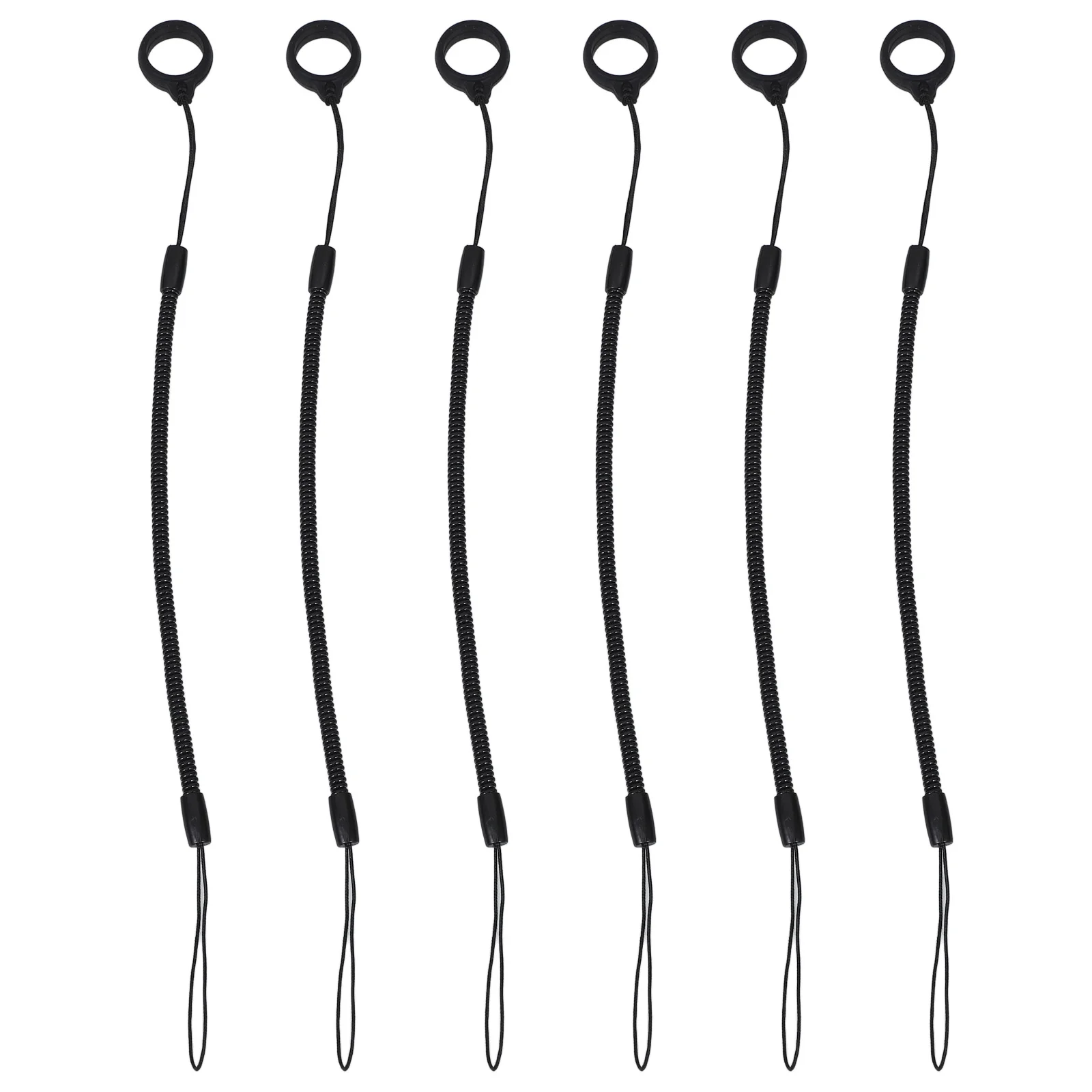 6 Pcs Anti lost Lanyard Key Pen Holder for Tablet Stylus Leash Elastic Design Retractable Clip Small Item