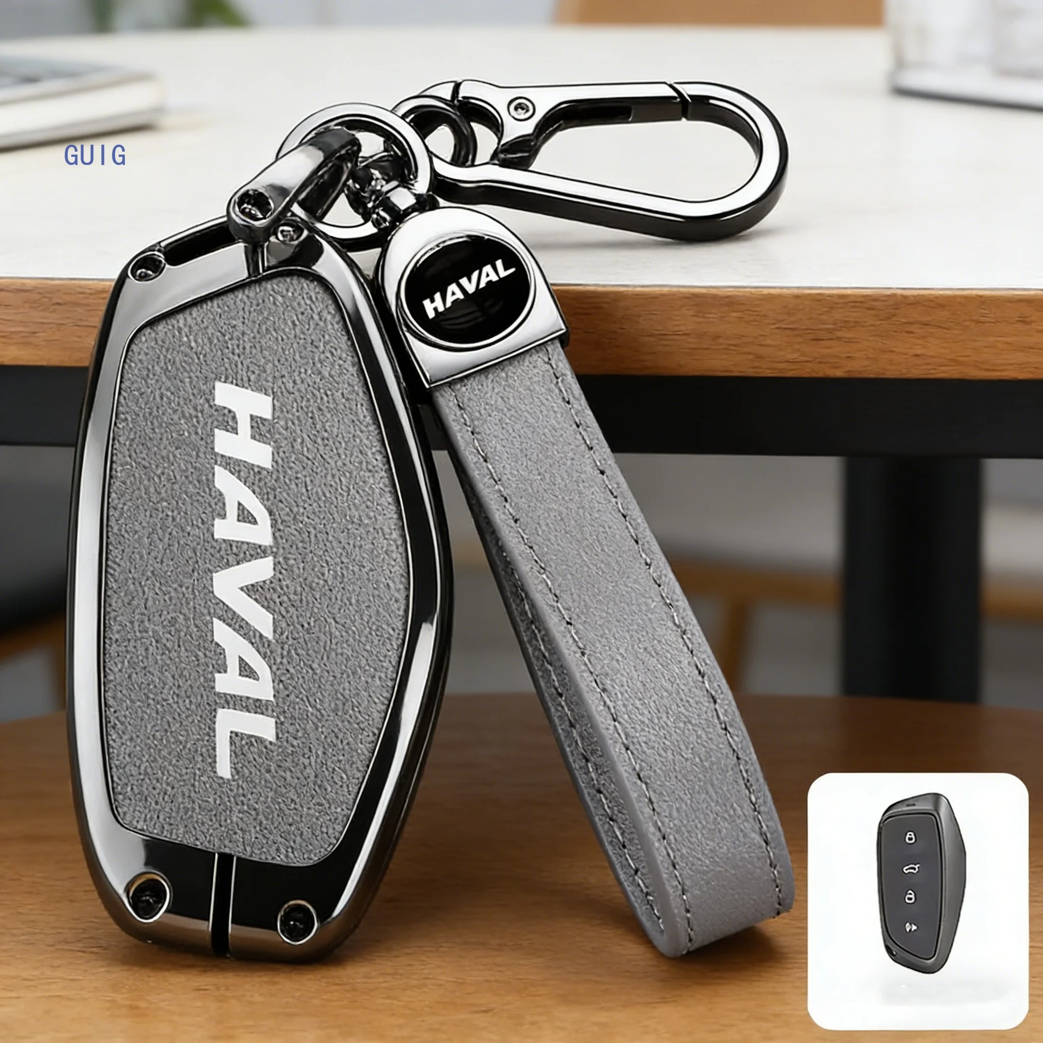 Zinc Alloy Leather Car Key Cover Case Protector For Great Wall Haval Hover H3 H5 H6 H7 H9 H8 H2 M4