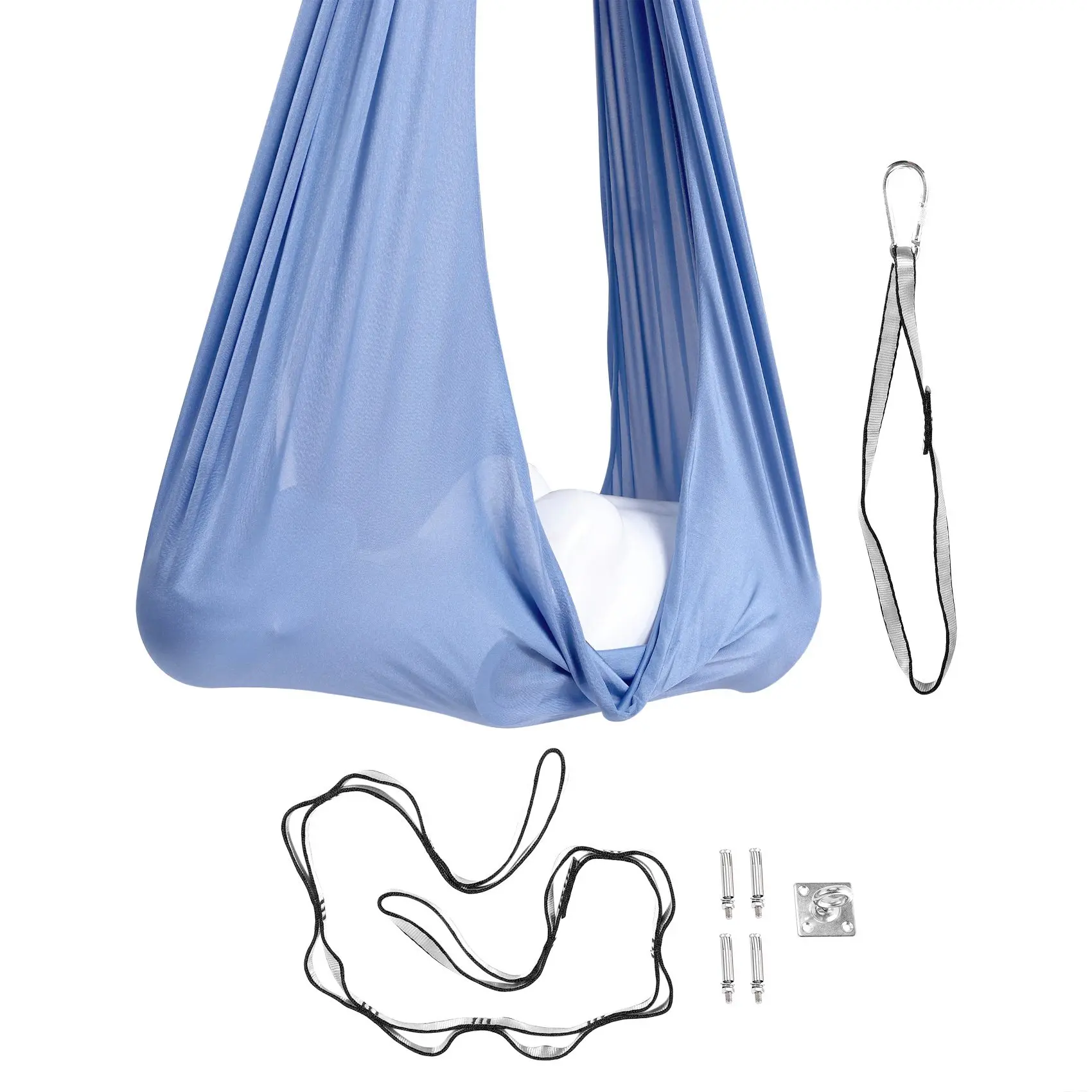 B78B-أطفال أرجوحة أرجوحة قطنية للتوحد ADHD إضافة العلاج علاج الطفل مرونة الطرود مقعد ثابت سوينغ كرسي لعبة #5