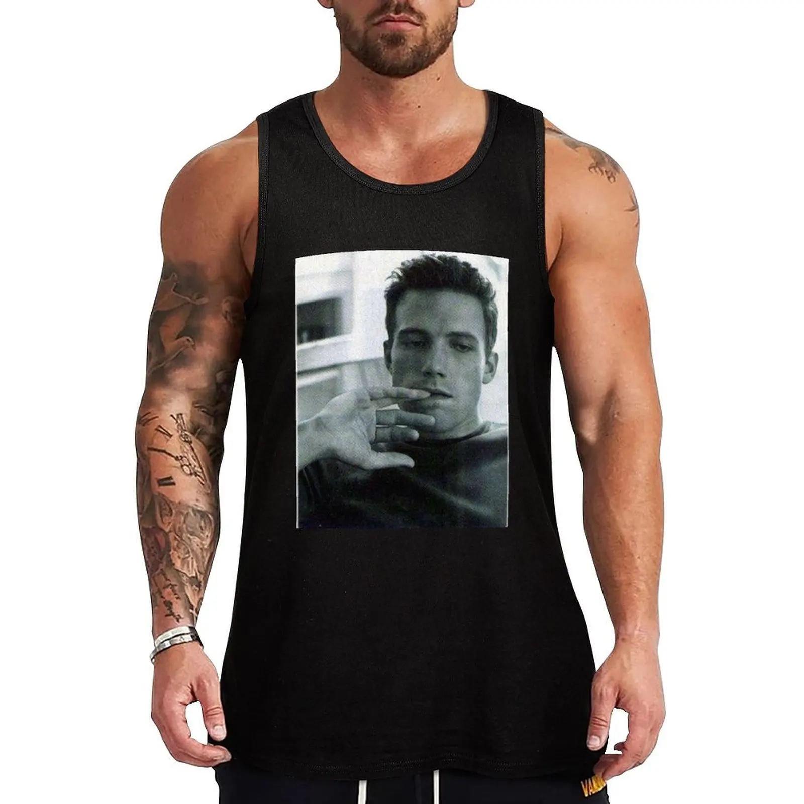 

Young Ben Affleck Tank Top male top sports suits Muscle fit