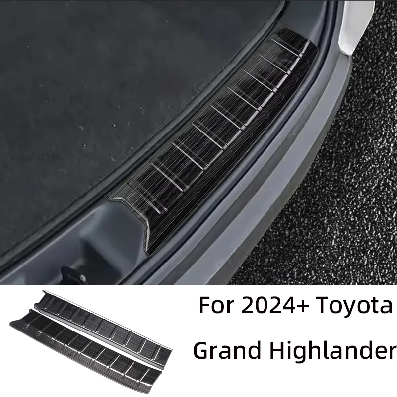 For 2024 -2025 Toyota Grand Highlanderstainless steel body built-in rear guard rear tailgate guard car protective accessories