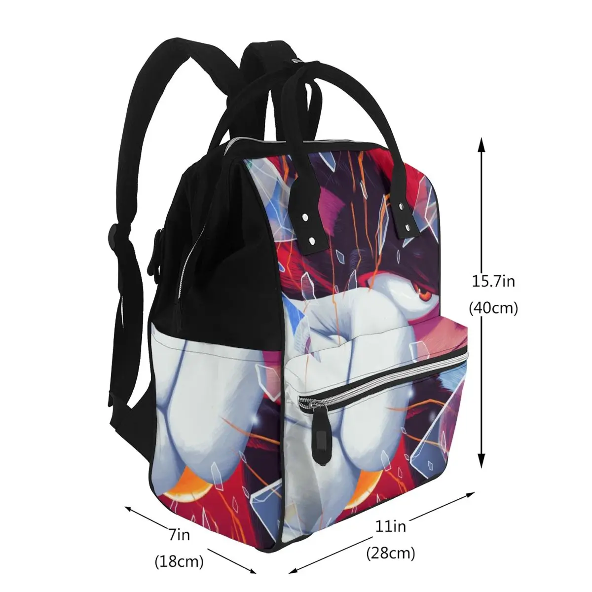 Shadow The Hedgehog Sonic The Hedgehog Student Backpack School Bag Hiking Travel Daypack for Men Women Bookbag Shoulder Bags