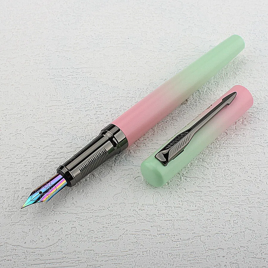 

New 2056 Fountain Pen High-end Converter 0.5 Nib Colorful Ink Pen Version for Office Business