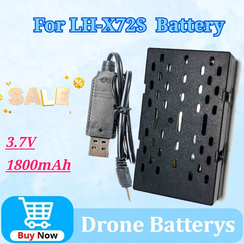 

Аккумулятор 3.7V 1800mAh для радиоуправляемых моделей самолетов и вертолетов LH-X72S, 4-осевых самолетов с фиксацией высоты, запасные части, зарядный кабель, аксессуары