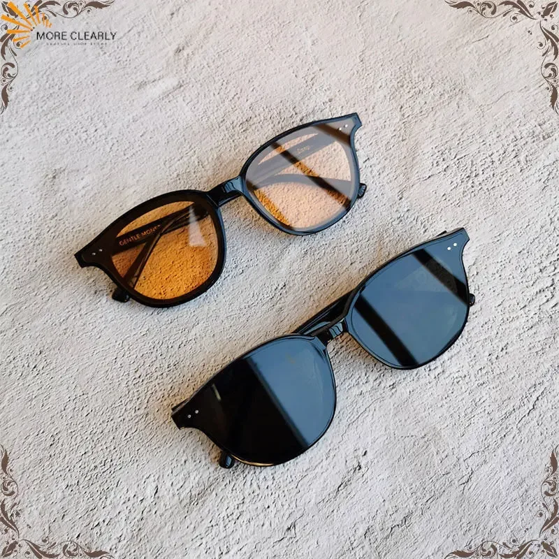 Ins Fashion Black Yellow Square style Vintage Sunglasses Woman Retro Rivet Small Frame Male Sun Glasses Brand Designer Oculos