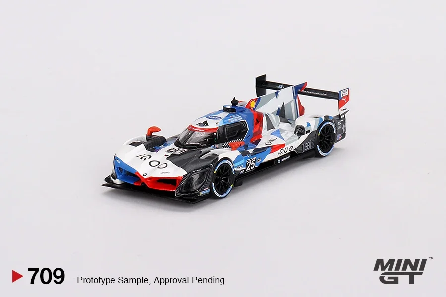 MINI GT 64  BMW M Hybrid V8 #25 BMW M Team RLL 2023 IMSA MGT00709-CH Car Diecast Vehicle Model Toy