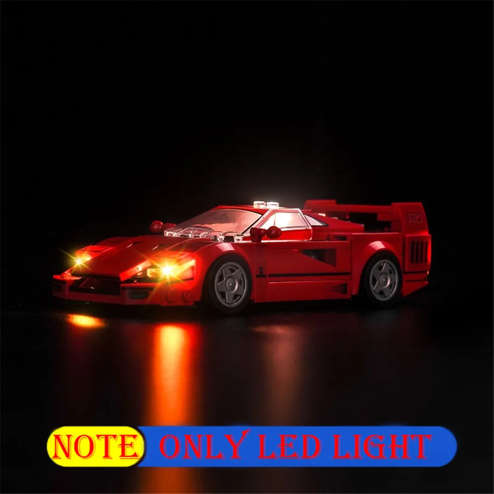 Technic Car Led Light Kit For 76934 Speed Champions The Racer F40 Not Building Blocks (Only Lighting Set)