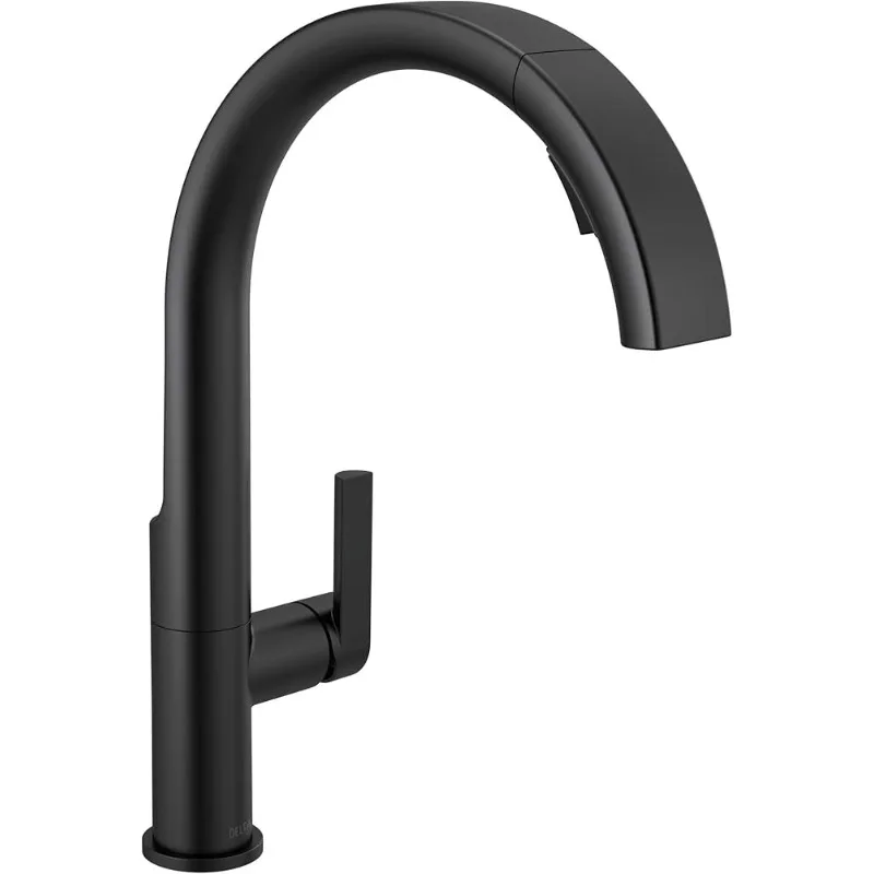 Faucet Keele Matte Black Kitchen Faucet Black, Faucets with Pull Down Sprayer, Kitchen Faucet, Faucet for Kitchen Sink