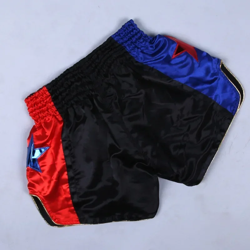 Anotherboxer Unisex Muay Thai Boxing Shorts Breathable MMA Kickboxing Fighting Trunks Training Gym Boxers Fitness Fight Pants