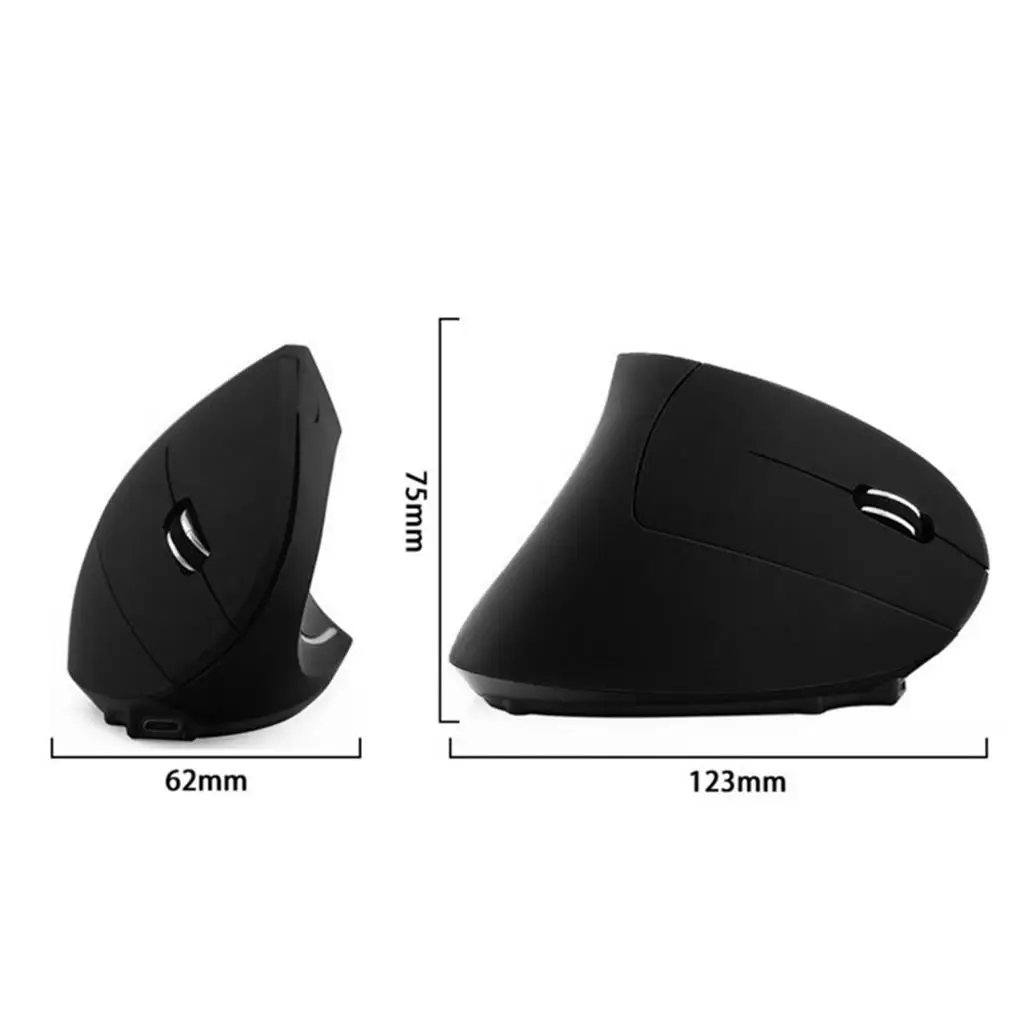 Mouse ottico Wireless per Computer 6 pulsanti accessori per Mouse verticali