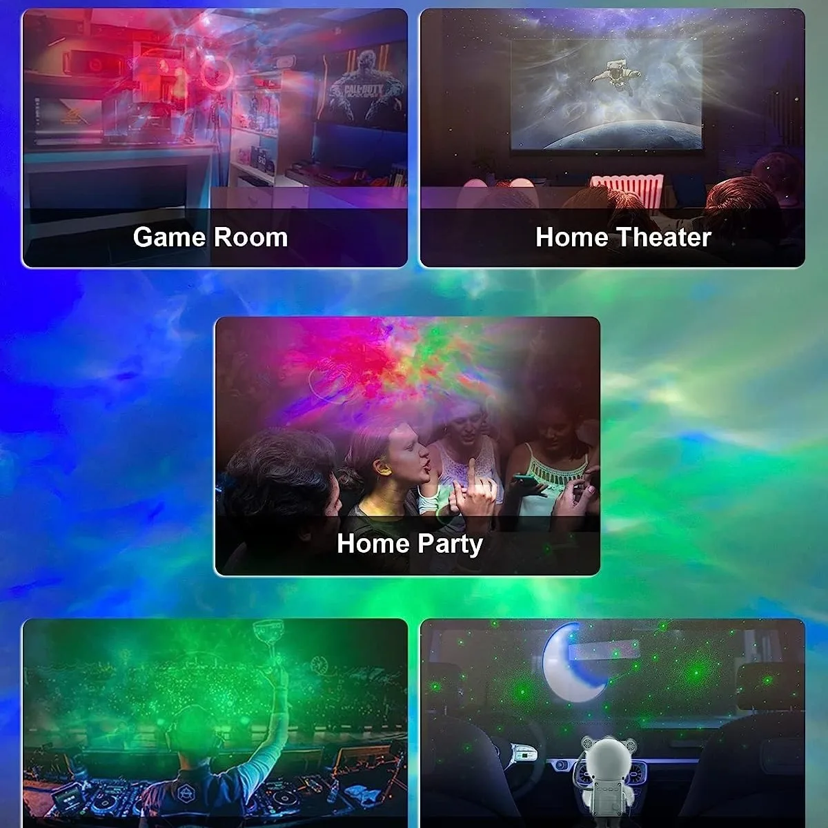 นักบินอวกาศโปรเจคเตอร์ Galaxy Night Light,โคมไฟตั้งโต๊ะ LED เพดาน,โคมไฟดาว,Nightlights สําหรับตกแต่งห้องนอน