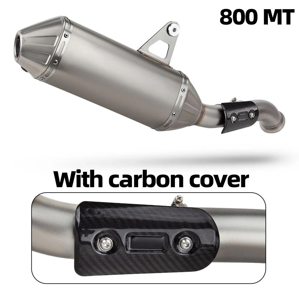 800MT Uitlaatdemper voor CFMOTO 800 MT Explore Ibex 800 Touring/E 790ADV 890ADV SMT890 790/890 Adventure/SMT Moto Slip-on systeem