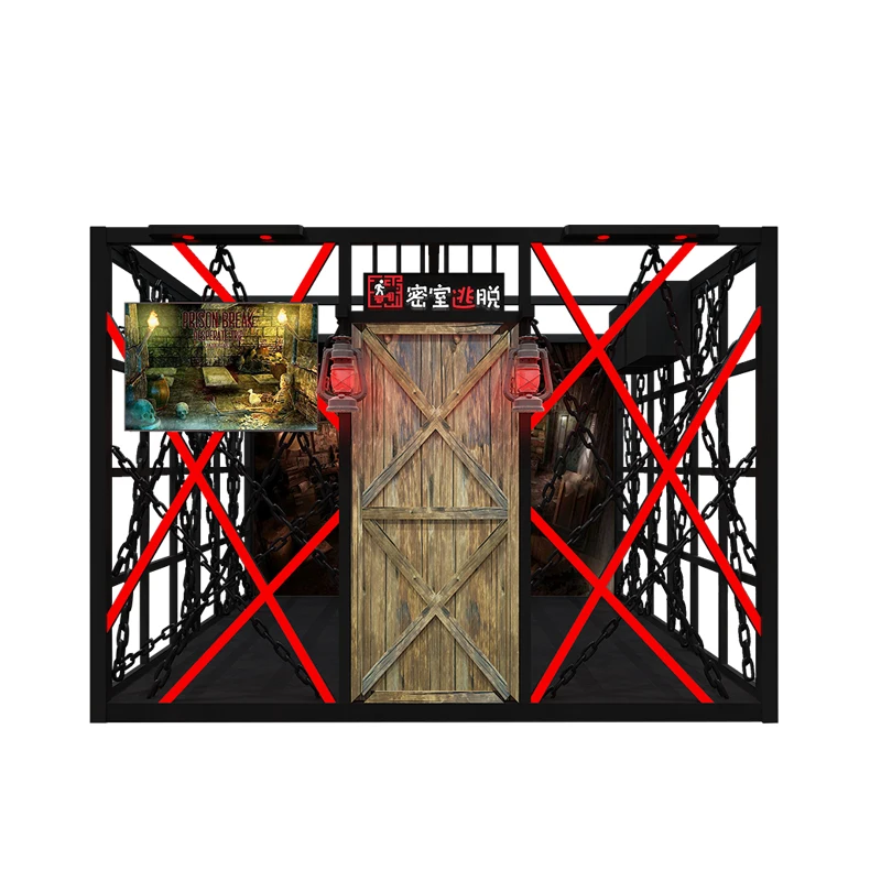 2025 High Quality New Direct Sales VR Escape Room, 360 Degree Standing Walking Platform, 4-player VR Shooting Platform view 5