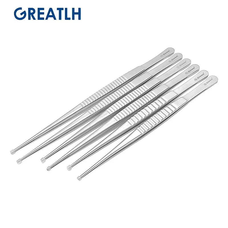 Stainless Steel Straight Tip Non-invasive Ophthalmic Micro Forceps Plastic Surgery Instrument