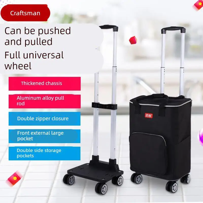 portable-shopping-cart-pulling-and-pushing-hand-pulling-vegetable-buying-car-oxford-cloth-and-aluminum-alloy-material