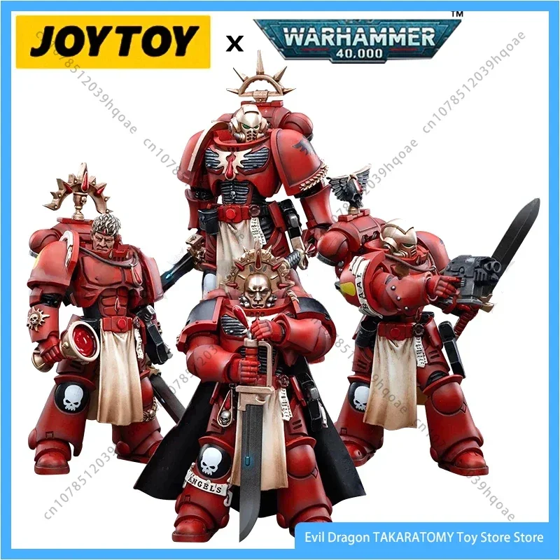 JOYTOY 1/18 Actionfigur (4 TEILE/SATZ) 40K Blood Angels Veteran Version 2 Anime Collection Militärmodell