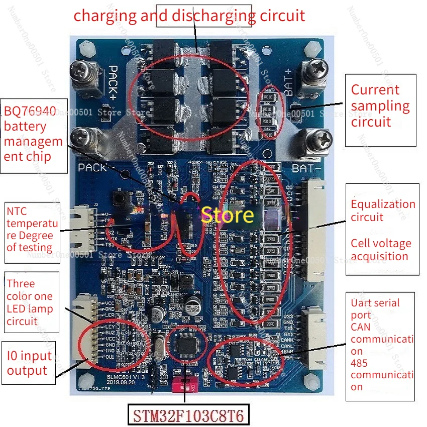 BMS Lithium Battery Management Control /BMS Protection Board /BQ76940 Battery Management System Development /evaluation Board