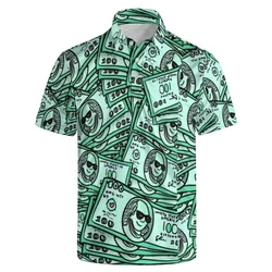 Fashion Leopard Polo Shirt For Men Summer Women Lapel Button Short Sleeve 3D Print Plant Pattern Funny Golf T-shirt Male Clothes