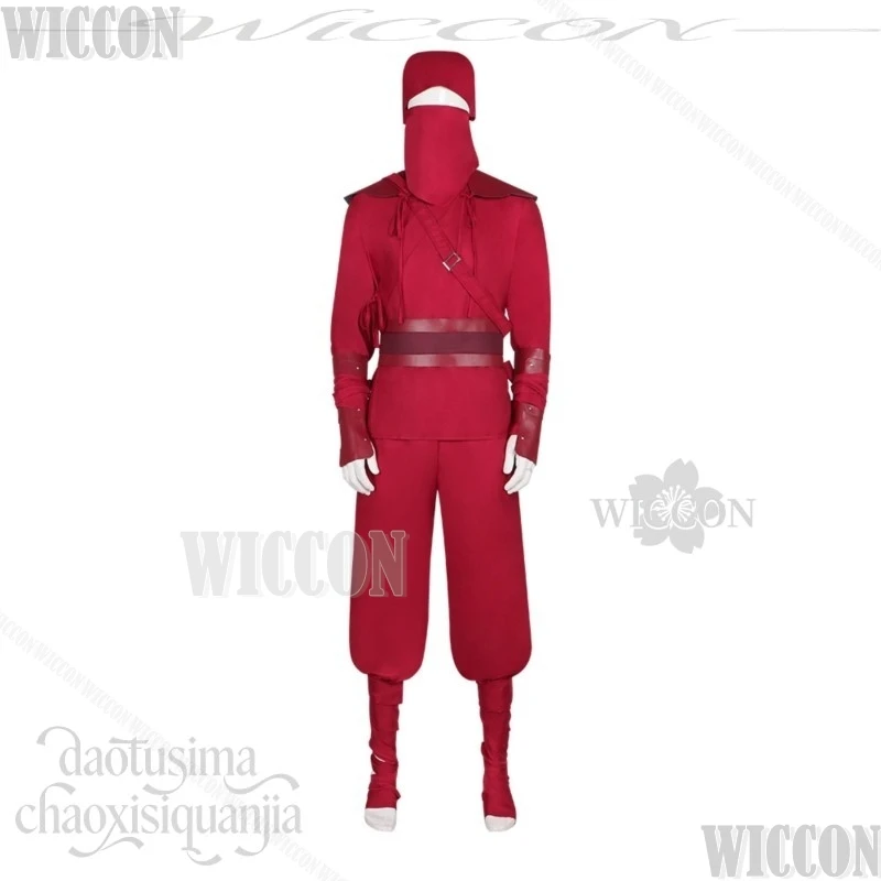 Spide Anime Movie New Day Cosplay The Hand Uniform Ninja Japanese Jumpsuit Red Bodysuit Mask Halloween Navidad Carnaval Event view 6